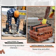 Brick Tong Labor Saving Easy Brick Carrier Grip Handle Sturdy Bricks Lifting