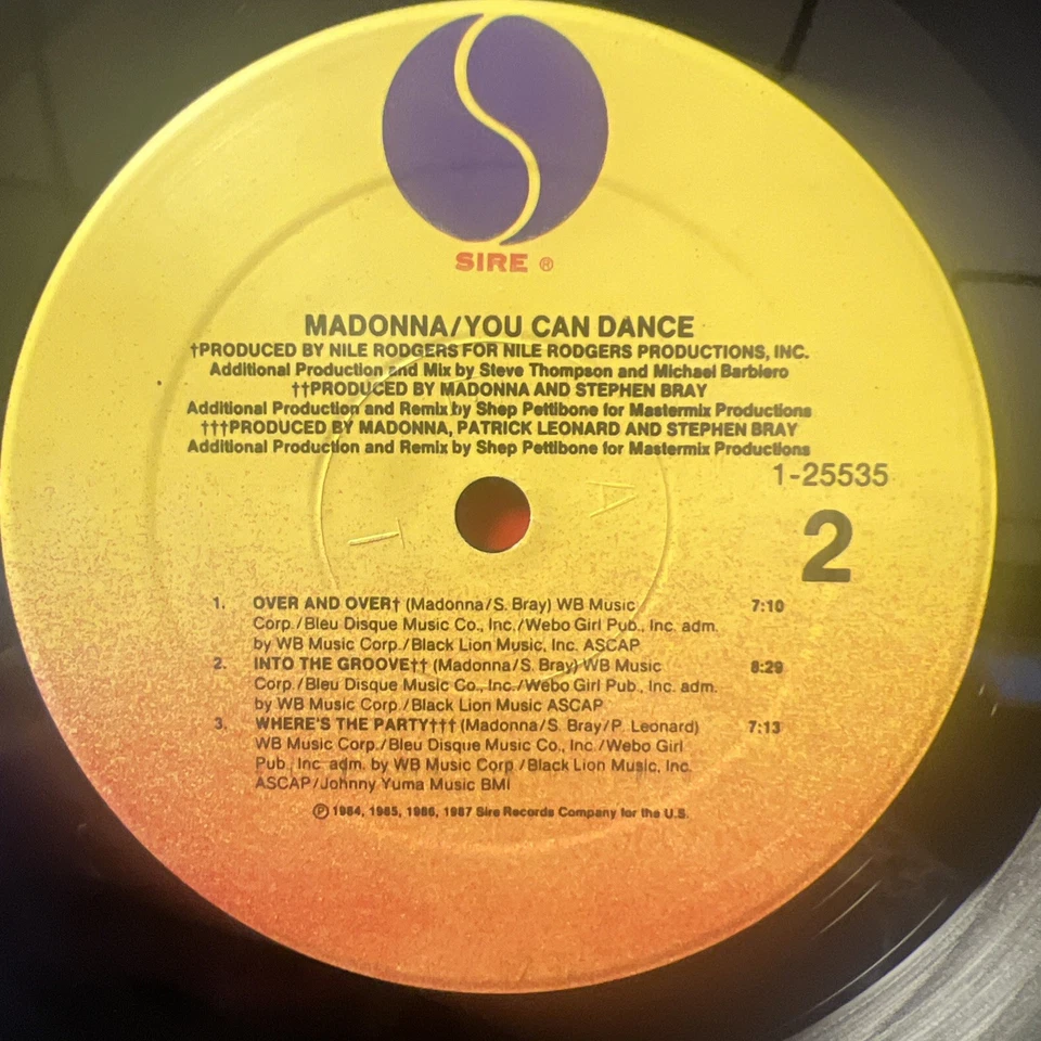 MADONNA You Can Dance LP Sire 1-25535 EX Vinyl ULTRASONIC CLN 1987 Club Classics Foto 3 de 4
