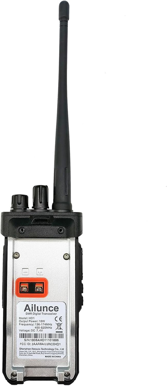 HD1 DMR/Analog Handheld Ham Radio, GPS, IP67 Waterproof, Long Range Walkie Talki