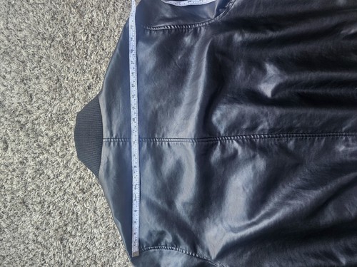 Emporio Armani Forever In Style Classic Grunge Black Bomber Jacket Sz Xl-XXL - Picture 11 of 14