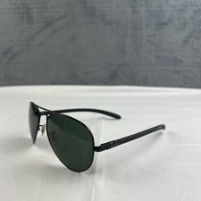 Ray Ban RB8307 002/N5 Carbon Fiber Black Polarized Green Sunglasses 58-14 RARE