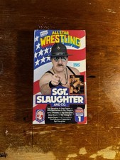 Sgt Slaughter All Star westling vhs tape - Cut Box
