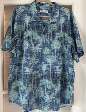 Tommy Bahama Polo Mens XL Stretch Island Zone Performance Teal Blue Resortware