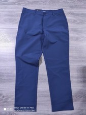 Banana Republic Pants Mens 32 x 30 Blue Flat Front Slim Fit Stretch Fabric