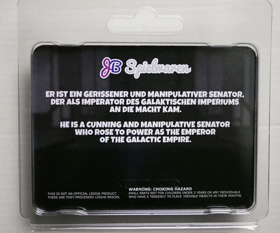 Star Wars Minifigur Evil Senator, JB Spielwaren Exclusive, 166 von 222 NEU - Bild 2 von 3