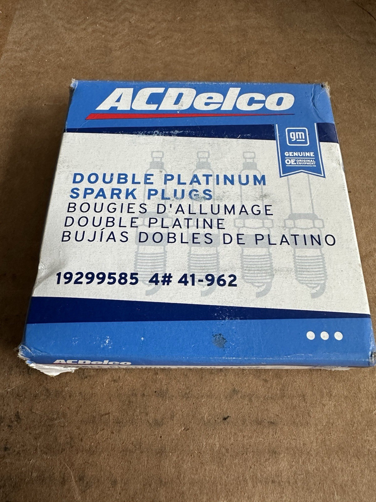 4 Pack ACDelco 41-962 - 19299585 Professional Platinum Spark Plugs
