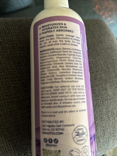 La Salt Co Deep Sea Minerals™ Magnesium Body Lotion - 12 fl oz •Lavender NEW - Picture 4 of 6