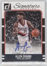 2016-17 Panini Donruss Signature Series Allen Crabbe #10 Auto 2d7