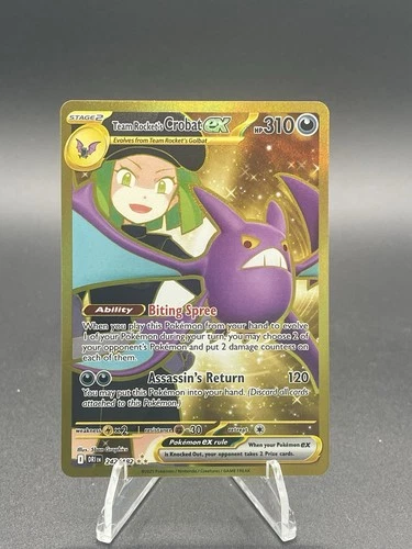 Team Rocket's Crobat ex 242/182 Sv10: Destined Rivals Holo