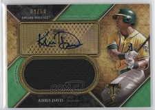 2017 Topps Triple Threads Unity Jumbo Relics Emerald 9/50 Khris Davis Auto 1lb7