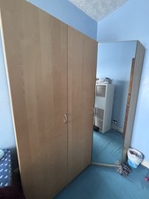 IKEA Corner Wardrobe with Mirror Door and Storage Good Condition