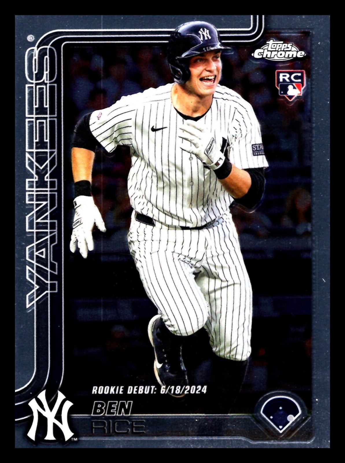 2025 Topps Chrome Update Ben Rice Rookie Debut Yankees