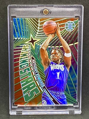 Anthony Edwards RARE HOLO FOIL STAR SSP INVESTMENT CARD MVP TIMBERWOLVES MINT
