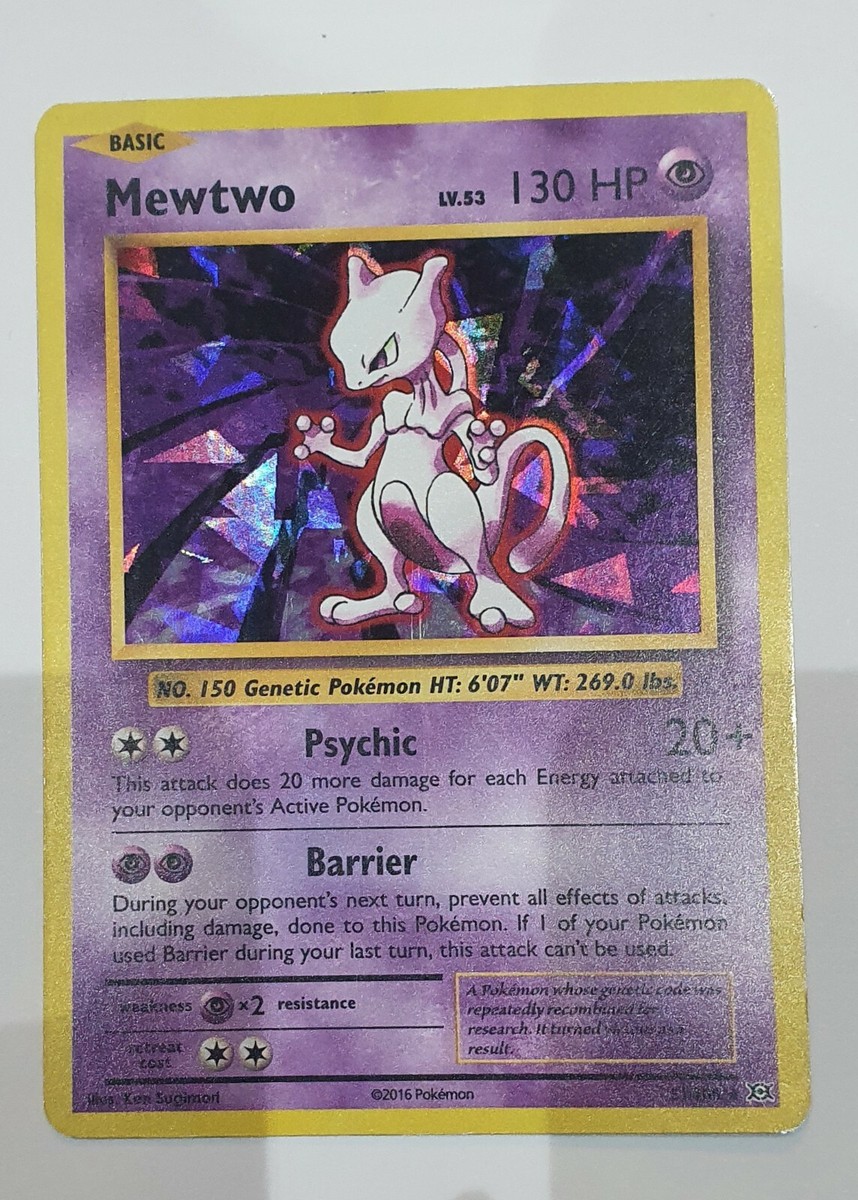 mewtwo basic pokemon card 2016 Amazon.com: Mewtwo-EX - 52/108 main image 0