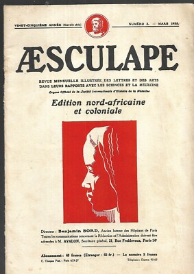 Aesculape Edition Del Norte de África Y Colonial N º 3 Mars 1935 Ref E36