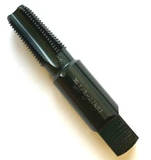 1/8-27  NPT 4 FLUTE PIPE TAP HSS- BLACK OXIDE - LARGE SHANK - OSG 1310101