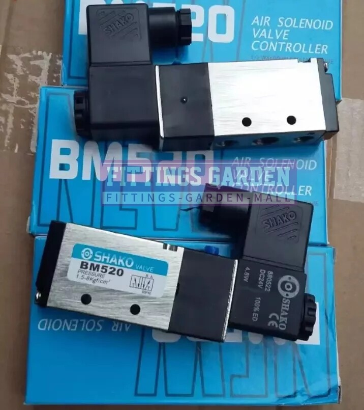 1PCS NEW FIT FOR SHAKO pneumatic solenoid valve directional control BM520 AC220V