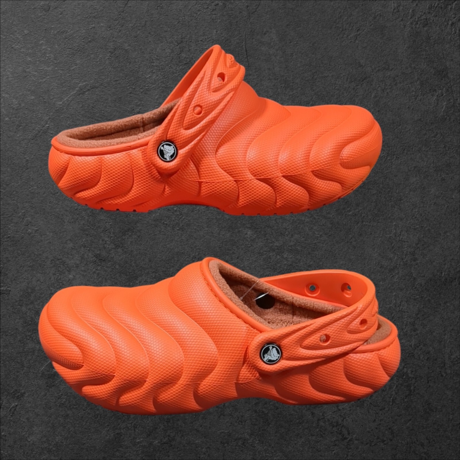 Crocs Classic Lined Overpuff Clog Women's 9 Men's 7 Sandal Shoe Lava