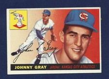 1955 TOPPS BASEBALL  #101 JOHNNY GRAY .99 SHIPPING Q485