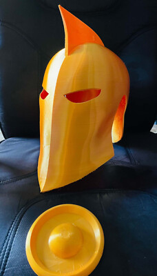 Doctor Fate Helmet RAW 3D Print Helm of Nabu and Amulet of Anubis JSA Black Adam