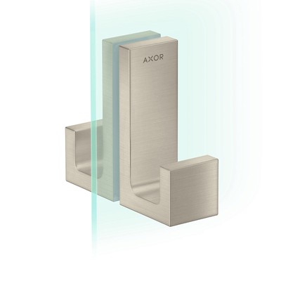 AXOR Universal Rectangular 2-inch Shower Door Handle in Brushed Nickel, 42639820