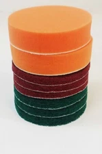 8pc Drill Brush Replacement Scour Pads 4" for Tub & Tile Power Scrubber Driver