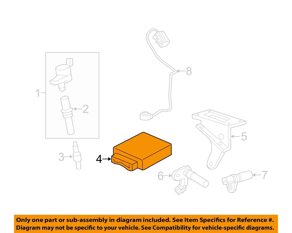 Módulo de control del motor usado (ECM) se adapta a: Ford Expedition Electronic Control M 2010 Foto 3 de 4