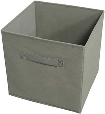 Image of Collapsible Foldable Storage Box Drawer Canvas Fabric Cube Organiser Basket