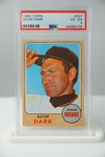 VINTAGE 1968 TOPPS CARD #237 ALVIN DARK PSA 4 VG-EX
