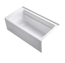Kohler Archer Collection 60 Three Wall Alcove Soaker Bath, Right Drain