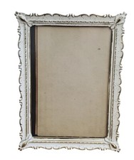 VTG Metal Ornate Scroll Design Photo Frame MCM 1950s 1960s Velvet Backing 5 x 7