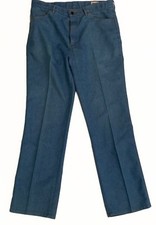 VTG Farah Pants Size 36 X 32 Mens Pleated Vintage Blue
