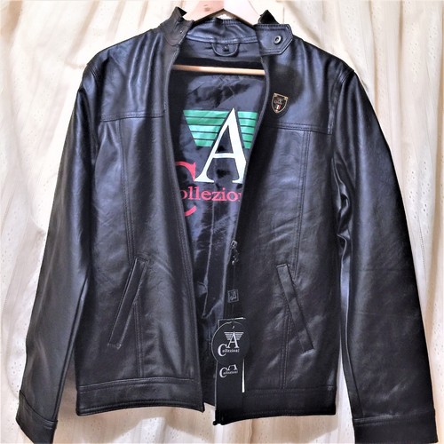 FAUX SKIN LEATHER BRAUN JACKET SIZE 