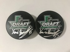 Xavier Bernard Signed Autographed 2018 NHL Draft Puck 1st Round Pick PSA/DNA COA