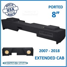 2007-2018 Gmc Sierra Extended-Cab 8" Dual Ported Sub Box Subwoofer Enclosure