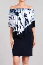 🌻  Chatoyant 4 Way Tie Dye Dress Navy. Large 🌻