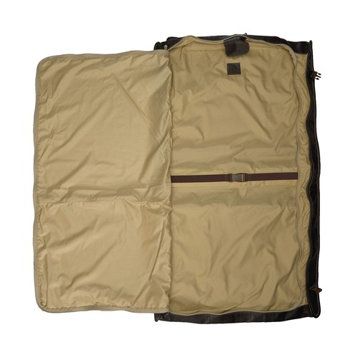 Piel Leather Elite Garment Bag, Chocolate, One Size - Picture 5 of 5