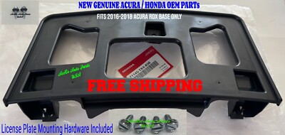 New GENUINE 16-18 ACURA RDX 2016-2018 FRONT BUMPER LICENSE PLATE HOLDER BRACKET