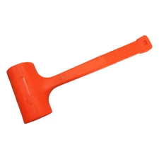 4 Lbs Dead Blow Rubber Mallet 14-1/2'' Length Hammer Non-Marring Rubber Coating 