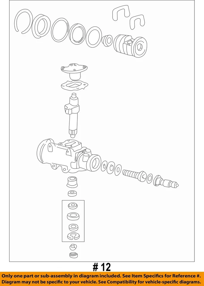 Used Rack and Pinion Assembly fits: 1992 Chevrolet Camaro Power Steering 14`` wh - Image 4 of 4