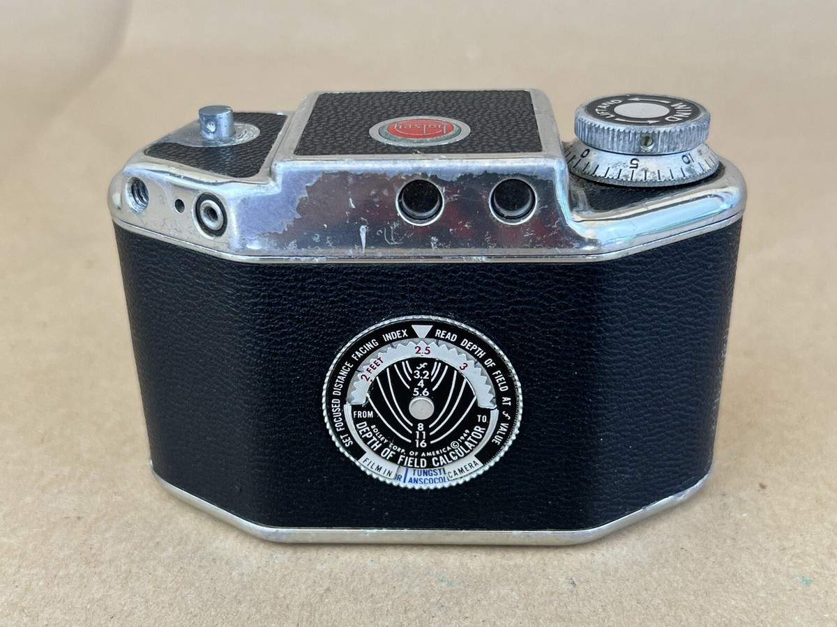Bolsey Modèle B2 avec objectif Wollensak 44mm f/3.2 et étui cuir marron