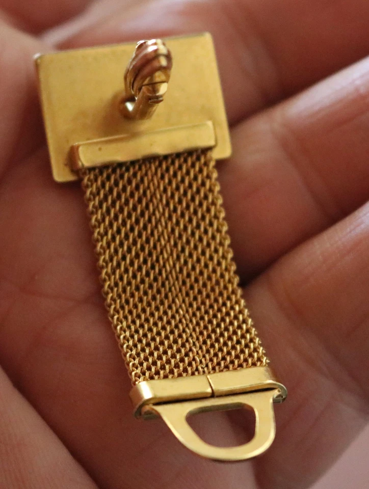 zwei tolle alte Paare Manschettenknöpfe - goldfarben blau Emaille ???  - Bild 3 von 4