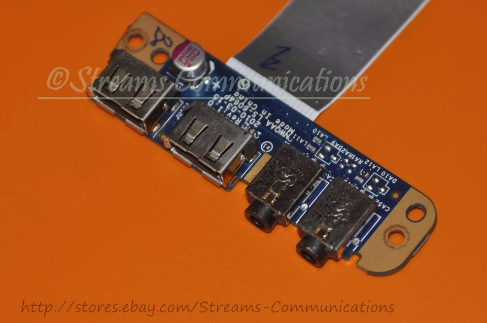 TOSHIBA Satellite A665-S6050 A665-S6081 A665-S6086 Audio USB Port Board LS-6064P - Image 2 of 4
