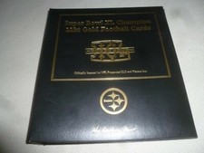 DANBURY MINT 22KT GOLD SUPERBOWL XL FOOTBALL CARD BINDER ALAN FANECA POLAMALU >
