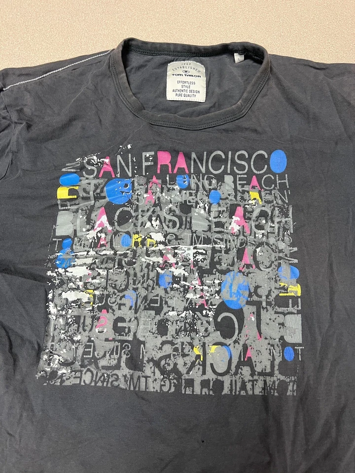 Tom Tailor San Francisco T-Shirt Mens Size Large  5A - Image 3 of 4