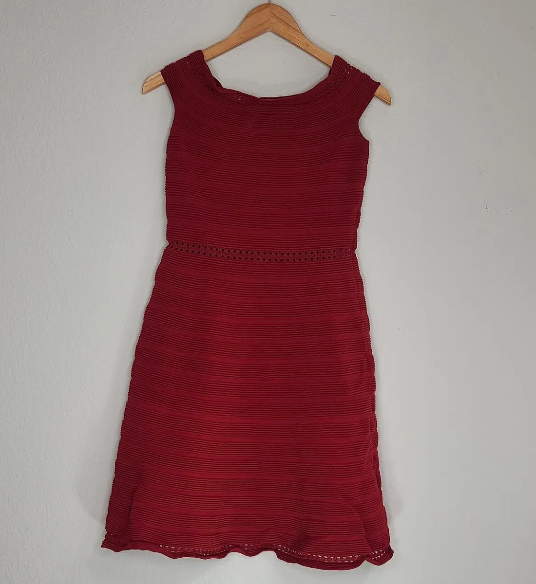 strapless open back dress ABBEY SWEATER DRESS main image 1