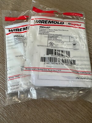 Lot of 2 Wiremold Legrand 8MAAP Evolution Series Poke-thru Devices A/V Plate