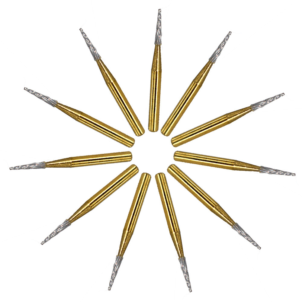 Dental bur 12 BLADE TRIMMING & FINISHING CARBIDE Bur FG7214 10 PCS! eBay