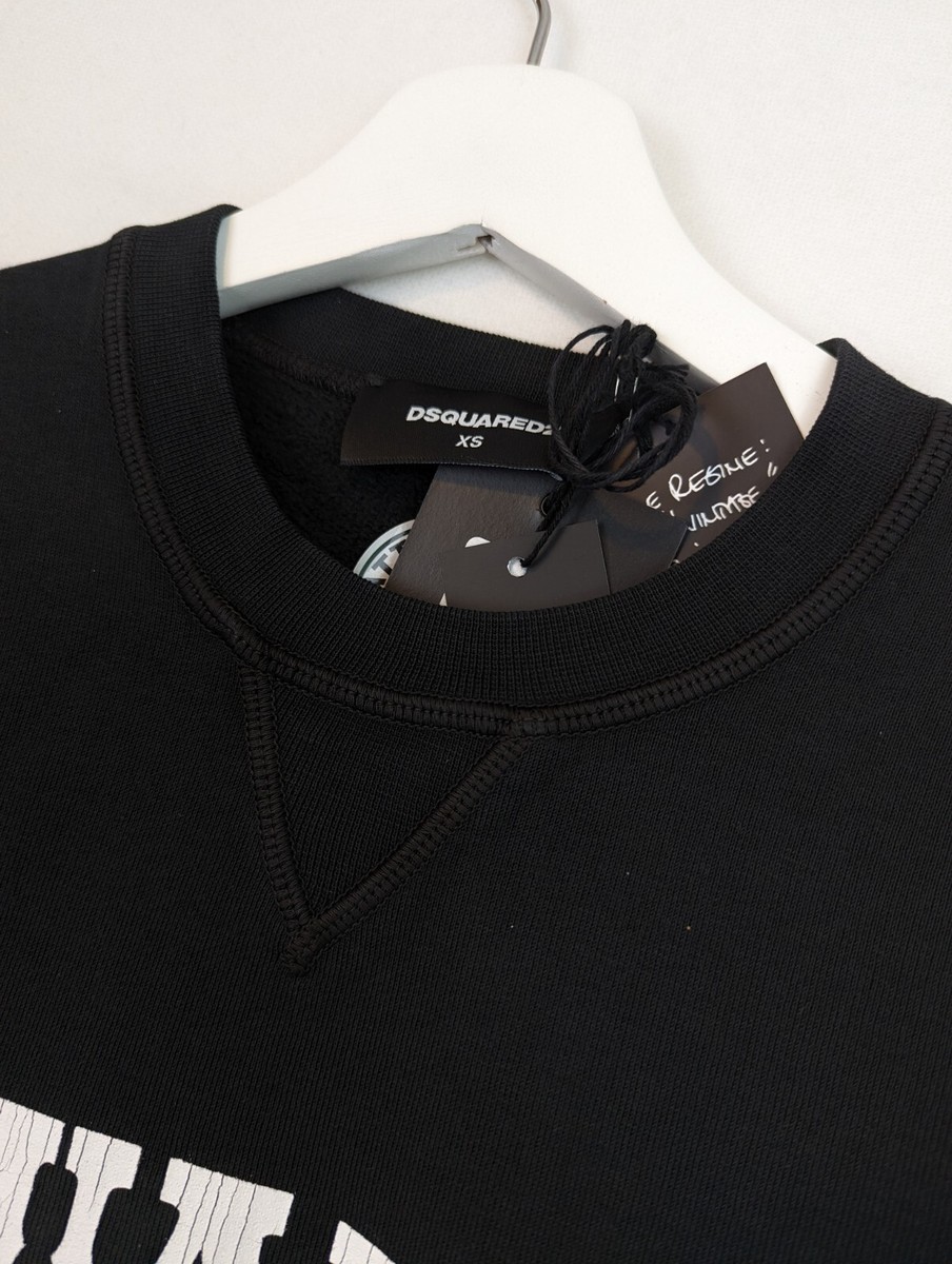 スウェット・トレーナー DSQUARED2 'Dsq2' sweatshirt Black DSQUARED2 DSQ2 COWBOYS LOGO CREW SWEATSHIRT BLACK | eBay