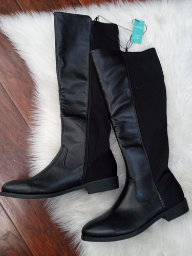 Maurices Mia Damengröße 8,5 Talli hoch Reißverschluss kniehohe Stiefel neu! - Bild 11 von 11